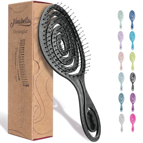 Detangling Hair Brush (Charcoal / Regular)