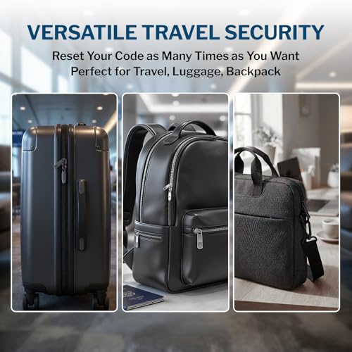 TSA Approved Luggage Locks (Black 2PK)