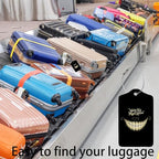 Black Halloween Smile Luggage Tags for Suitcases (Black Halloween Smile)