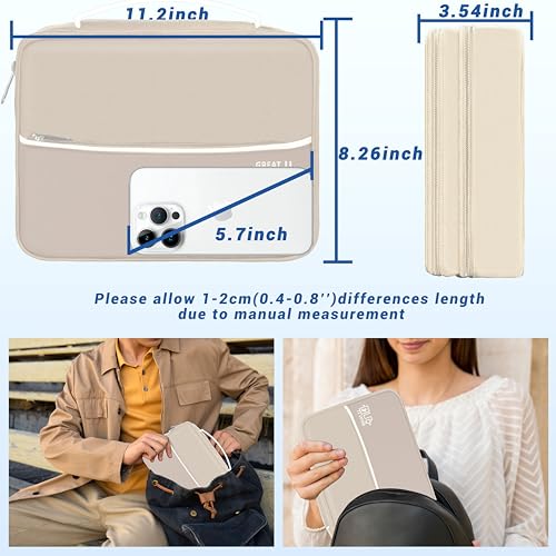 Electronics Organizer (One Size / E1-Three Layer-Beige)