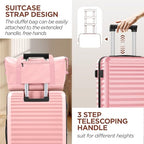 Expandable Luggage (Pink / DB/TB/28in)