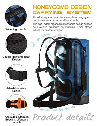 Waterproof Backpack for Men 20L (40L / Blue)