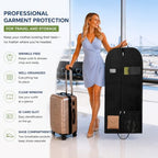 54in Wedding Suit Garment Bag & Garment Bag for Groom Suit with Shoe Pocket (54inch garment bag 1 pack)