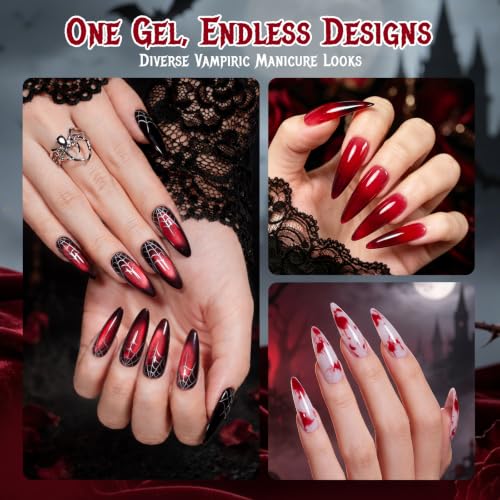 Beetles Red Jelly Gel Nail Polish (C - Dark Red | Blood Pact)