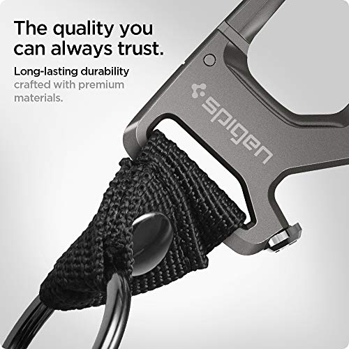 Life Carabiner Key Ring Clip (Key Ring Clip / Gunmetal (1 Pack))