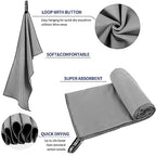 Microfiber Travel Towel (Gray / XXL:40"×72")