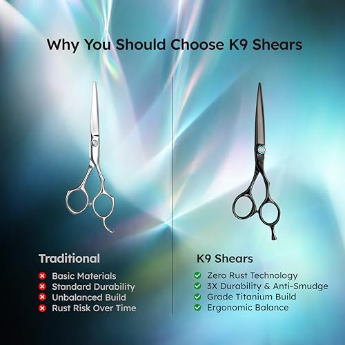 6" Titanium Black Hair Scissors (6" Titanium-black)