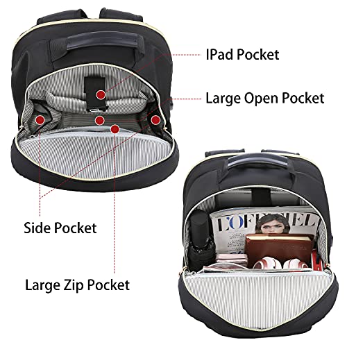 Laptop Backpack for Women (Black D / 17-Inch)