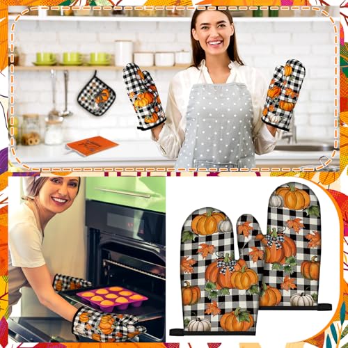 10 Pcs Fall Pumpkin Kitchen Decor Set for Home (Modern Color / Classic Style)