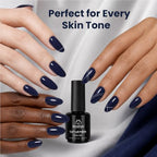 Beetles Blue Gel Nail Polish (D - Creme Blue | Eclipse Blue)