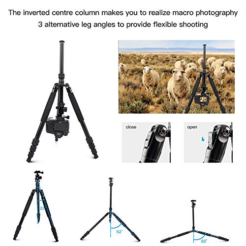 Traveler 7A 65.55'' Aluminum Camera Tripod (Aluminum Travel Tripod)