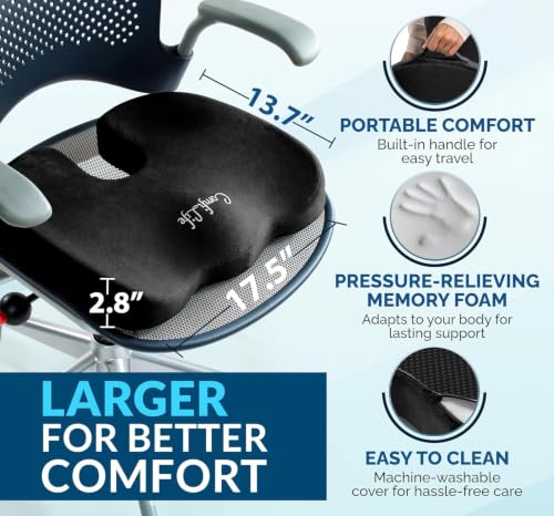 Doctor Recommended Seat Cushion (Black / Large)