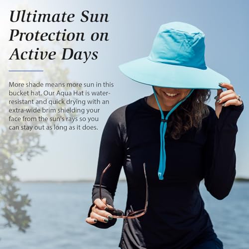 Women’s Aqua Hat (One Size / White)