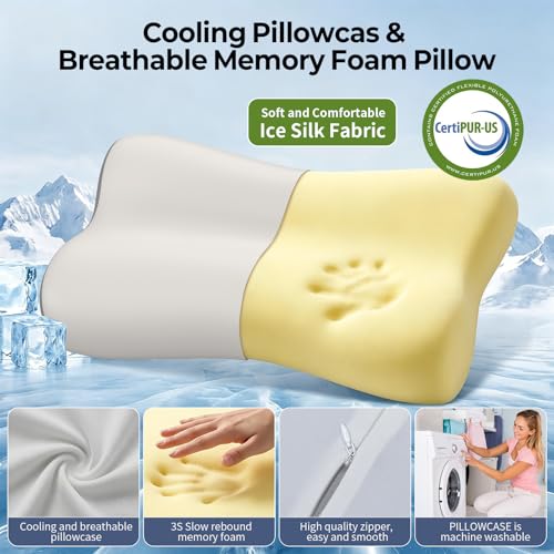 Cervical Neck Pillow for Pain Relief (Grey)