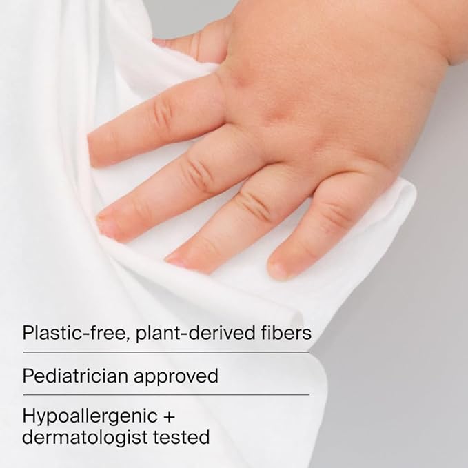 Coterie Baby Wipes for Sensitive Skin, Plant-Based & Plastic-Free Fibers - Image 6