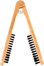 Professional V Shaped Hair Straightener Clamp Brush,Styling Tools Boar Bristle Double Sided Brush Comb Clamp, Styling Comb Hairdressing Tool