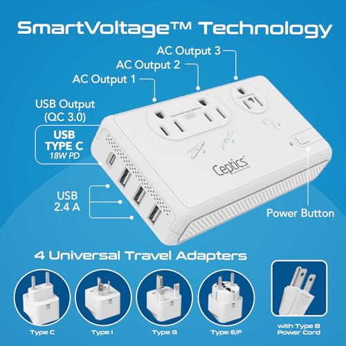 220V to 110V Converter (Beige)