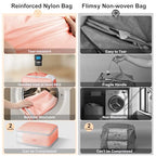 Comforter Storage Bag (Pink / 6 Pack - 3-Layer)