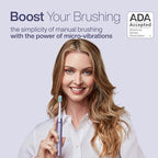 Icon Micro Vibrating Manual Toothbrush (Lilac / 1 Count (Pack of 1))