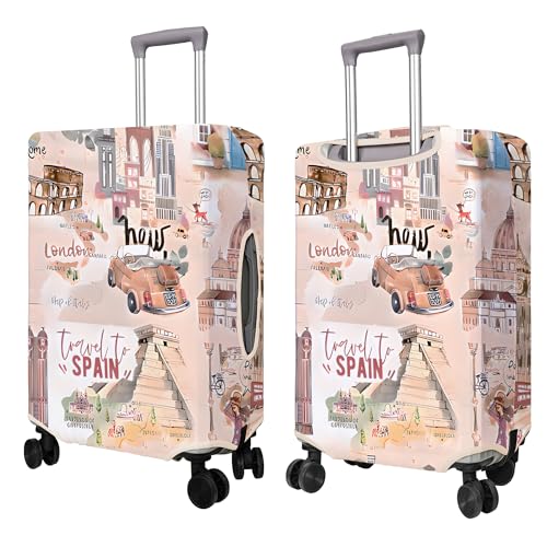 Travel Luggage Cover Suitcase Protector Fits 18 (B-4 / M(22-24in))