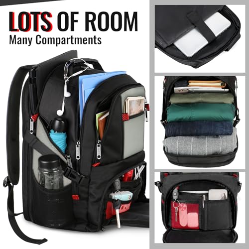 Large Laptop Backpack for Men (18.4 Inch / Grey)