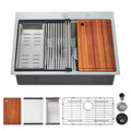 25 x 22 Inch Kitchen Sink (25" x 22" x 9" / Stainless Steel)