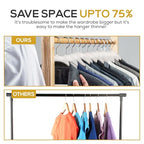 Premium Velvet Hangers 50 Pack Ultra Thin Non Slip Adult Felt Space Saving Slim Suit Hanger for Closet Heavy Duty Coat Pants Jackets Dress Hangers 360° Swivel Hook Hold Upto 10 lbs White (White / 50 Pack)