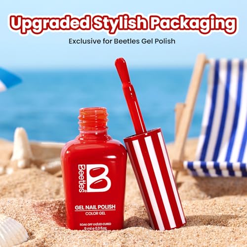 Beetles Red Gel Polish (C - Creme Red | Sunburn Red)