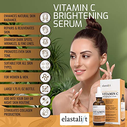 Vitamin C Facial Serum For Age Spots (1.75 Fl Oz (Pack of 1) / Brightening Vitamin C Serum)