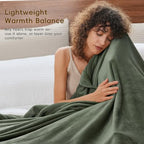 Fleece Blanket King 108x90 (Olive Green / King(108" X 90"))