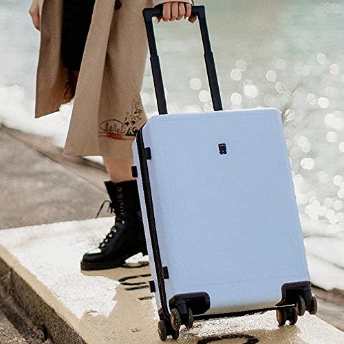 Checked Luggage (Light Blue / 24 Inch)