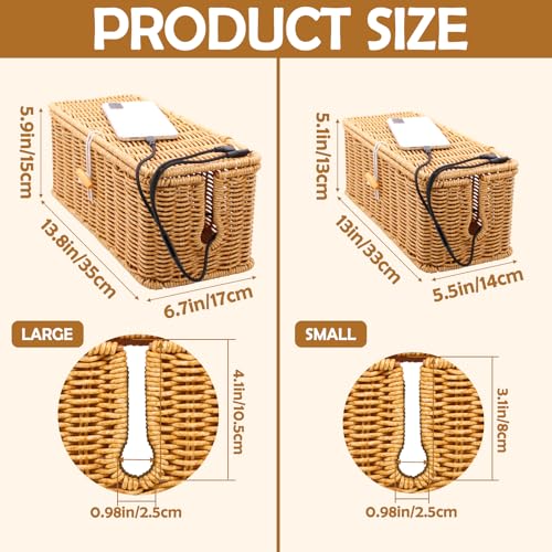 2PCS Cable Management Box (13.0" (L) x 5.5" (W) x 5.1" (H) - 2 Pack)