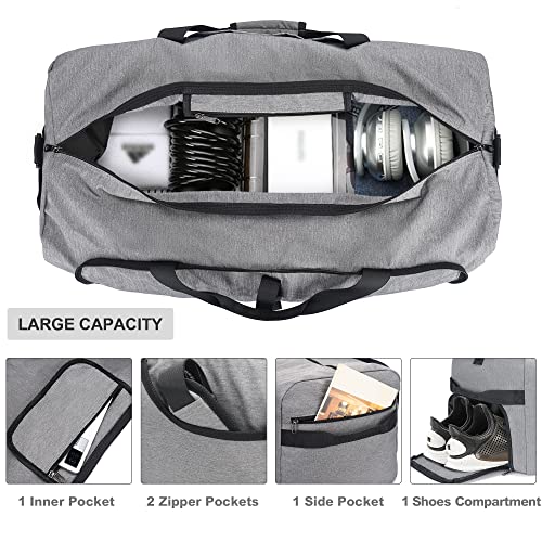 80L Duffle Bag for Travel (80L / Gray)