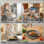 Orange Grey Kitchen Decor Set (Orange Grey)