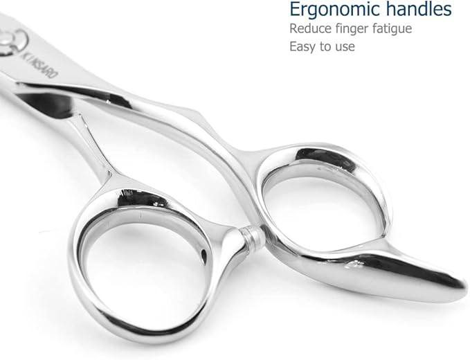 5.5 Inch Hair Cutting Scissors Barber Hair Shears Professional Haircut Scissors Hair Cut 440c Hairdresser Barber Shears KINSARO for Hairdresser Barbershop or Home Use