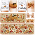 10 Pcs Fall Thanksgiving Pumpkin Kitchen Decor Set (Yellow / Autumn Pumpkin)