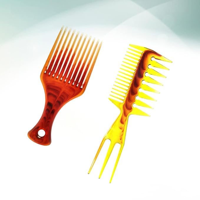 Oil Hairstyle Comb for Men Wide Tooth Hair Styling Comb Lightweight Salon with Scalp Massage 8.26 Inch for Slicked-Back Hair