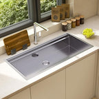 45 x 22 in Workstation Undermount Sink (Silver / 44.3-Inch)