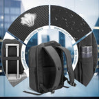 Backpack for Men Business Travel Laptop Backpack with USB Charger Lightweight Anti (15.6MAX" / With Pocket / Black)