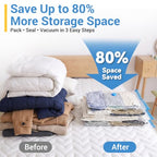 80% Space Saver Vacuum Storage Bags with Hand Pump