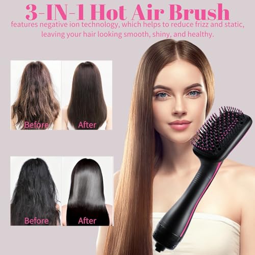 1 Step Ionic Hair Straightener and Dryer Brush