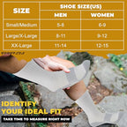 6 Pairs Copper Hiking Running Socks (XX-Large / 01# 6 Pairs- White Crew)