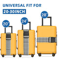 Luggage Straps for Suitcases Travel Belt Accessories (Classic Houndstooth)