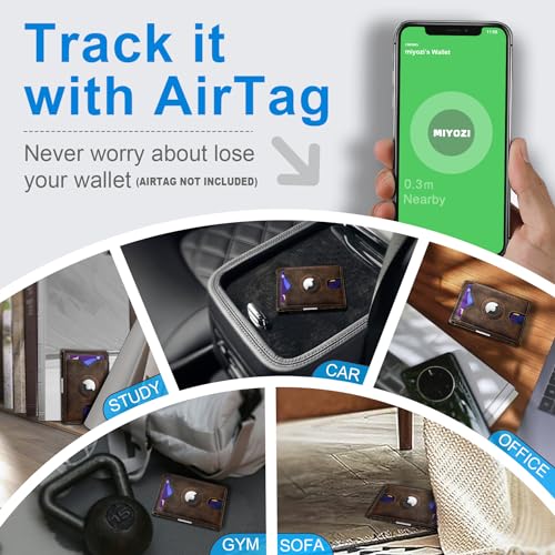 Airtag Wallet for Men (Burnt Umber019)