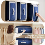Comforter Storage Bag (Navy Blue / 4 Pack - 4-Layer)