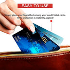 10 Pack RFID Blocking Card for Credit Debit ID Card (Blue WM)