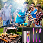 Travel Utensils with Case (Rainbow1)