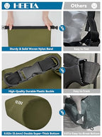 Waterproof Dry Bag Backpack with Emergency Whistle (40L / Dark Green)