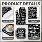 Black Kitchen Decor Set (Black)