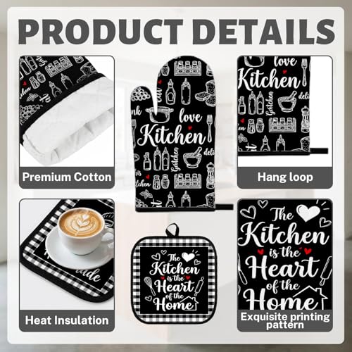 Black Kitchen Decor Set (Black)